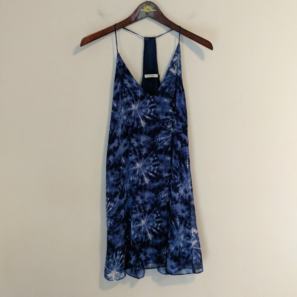 Three Eighty Two Navy and white dress
